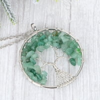 Prirodni šljunak Kristalni stablo Ogrlica od prirodnog kamena Sreća Creative Privjesak nakit za žene