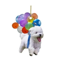Domaći dekor Privjesak za pse Bostons Terriers Dog Fly s mjehurićima za viseći ukras