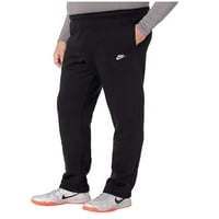 Nike Big & visoke klupske hlače NSW otvoreno je crno crno bijelo