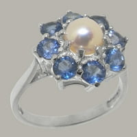 British napravio 14K bijelog zlatnog kulturnog bisera i prstena za izvedbu Wewens - Veličine - Veličina 5