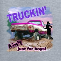Divlji Bobby, Truckin nije samo za dječake, automobile i kamione, žene Slim Fit Junior Tee, Heather