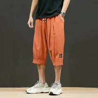 Muške šorce muške sportske kratke hlače prugasta jogging dno ljetne pantalone za trening sa džepovima elastične pojaseve prozračne kratke hlače
