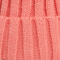 Zunfeo Women Winter Pleted Hat - Modni topli slatki pacifikatorski oblik Zima plus čvrsta pločana pletena