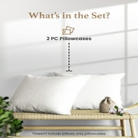 Dobar spavanje posteljina Egipatski pamučni bijeli kraljični jastučni komadi za jastuk za standardne veličine