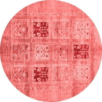 Ahgly Company u zatvorenom okruglom sažetkom Crvene moderne prostirke, 5 'okruglo