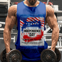 4. jula košulja bez rukava za muškarce Američka zastava SAD Zastava 4. srpnja Eagle 3D tenkovi za muškarce Grafičke majice bez rukava Ljetni vrhovi