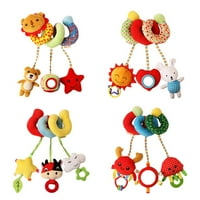 WolLallymy baby rattle igračka za bebe viseći spiralni omotač za igračke za kuglice oko kreveta od kreveta