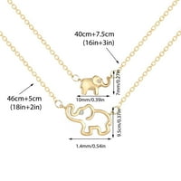 Hanxiulin matična kćerka ogrlica postavila je ogrlicu od kristala velikog slonova malih slonova od ogrlice