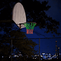 Igrana košarkaška mreža Glow Basketball Vanjske igračke svijetli u mračnoj košarkaškoj mreži, košarkaškim