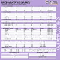 Kalifornija kostimi djevičanske marijske djevojke za Halloween-haljina za djecu, m