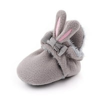 Anuirheih Toddler cipele za bebe prve šetnje Jedinstveno cipele Topla pamučna crtana traka cipele za cipele
