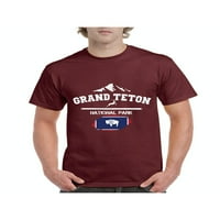 - Muška majica kratki rukav, do muškaraca veličine 5xl - Nacionalni park Grand Teton