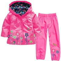 Dadaria Toddler Jakna 18 meseci-5years Toddler Baby Girls cvjetni kaput s kapuljačom s kapuljačom od