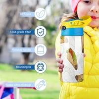 TACOS uzorak dječje boce za vodu za školu Oz popper kape izdržljive boce od nehrđajućeg čelika sa slamom