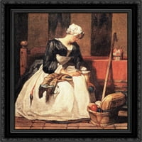 EMBROIDER BLACK ORNATE DRVE UKLJUČENO CANVAS Art Chardin, Jean Baptiste Simeon