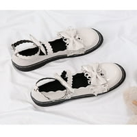 Harsuny Dame Flats Bowknot Lolita cipela za cipele Marija Jane Dance Lagana slatkih nakaziva Comfort Casual Cipes Bež 6.5