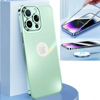 Dteck za iPhone Case sa ugrađenim zaštitnikom zaslona, ​​metalni aluminijski odvodnik od legure punog kućišta otporan na udarce za iPhone 13, metvica