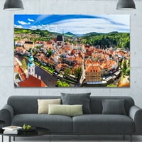 Art DesimanArt City Alerial View Panorama Moderni Cityscape Wall Art - Višekolika u. Široka u. Visok