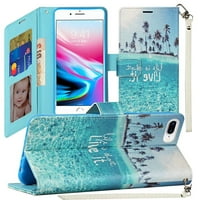 Za Apple iPhone Wallet PU kožni dizajn uzorak sa utor za kreditne kartice, stalak magnetske folio torbice