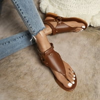 OAVQHLG3B Ženske ravne sandale HERINGSBONE SNAKESKIN PRINT Rimljene cipele Dame Beach