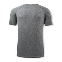 Amidoa Muška majica s kratkim rukavima Lapel Casual Slim Stretch Sports Majica Top Top košulja Bluza