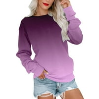 Outfmvch džemperi za žene Essentials Hoodie okrugli vrat dugih rukava Top pulover Verzija Pulover Dukserice