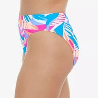 Salt + Cove Junior's Tropical Breeze High Cut Bikini dno kupaći kostim plave veličine Veliki