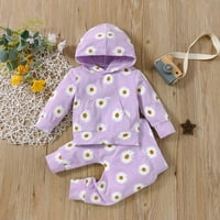 TODDLER Baby Girl Hoodie Dukserice TOPLS Hlače Outfit Set Odjeća Jesen Zima set odjeće