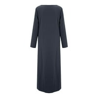 Ketyyh-Chn haljine za žene plus veličine cvjetne tiskane labave haljine crne boje