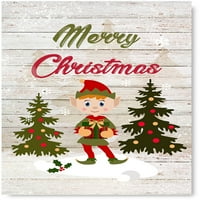 Awkward stilovi Božićni zid Art Poster Elf Merry Christmas Christmas Dodir otisci