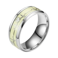 AWDEDIO ukras za uklanjanje ukrasa elektrokardiogram od nehrđajućeg čelika prsten za prsten prsten