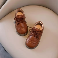 Honeeladyy Rollbacks Toddler Baby Girls Boys Ležerne prilike čipke Koža koja traže ugodne lagane vanjske cipele
