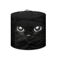 Xoenoieeeee Crna mačka uzorak kuhinjski aparat Poklopac za prašinu sa džepovima, električni pritisak