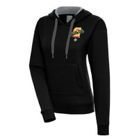 Ženska antigua Black Hilldale Club Victory Pulover Hoodie