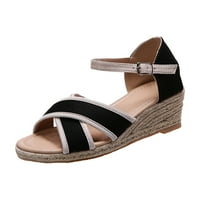 Neumjerne za odrasle žene Sandal Ljetne cipele za žene sandale sandale remen tkanja platna modne cipele