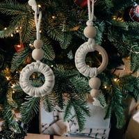 Iopqo božićni ukrasi Božićno ukrašavanje drvca Božićni privjesak Woven Garland Ornament Božićni ukras Ornament Privjesak Kućni zanat Božićni viseći ukras
