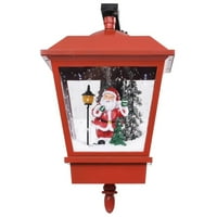 Božićna zidna svjetiljka sa LED svjetlima i santa crvenom 15,7 x10.6 x17.7