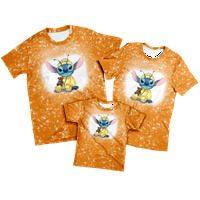 Majica Porodična odijela Stitch majica Ležerne majice Moderan kratki rukav Crew Crt Majica Mammy & Me, Tata i sin, Baby, Kolekcija za odmor T majice za obitelj, za odrasle - 7XL