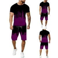 MENS PLUS size za čišćenje majica muške modne casual odijelo 3D majica digitalne tiskanje