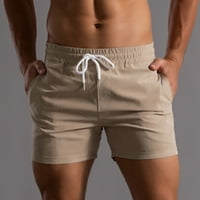Kratke američke muške kratke hlače Muške ljetne hlače od solidne boje džepne crtanje labavih brzog suhig