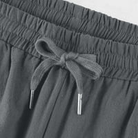 Clearsance Terrogo hlače za muškarce Elastične hlače za noge Casual Soild Comfort Beach devet-četvrtine