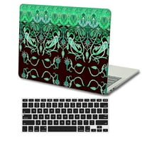 Kaishek zaštitna futrola Kompatibilan sa objavljenim najnovijim MacBook Pro S sa + crni poklopac tastature: