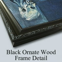 Armand Guillaumin Black Ornate Wood Framed Double Matted Museum Art Print pod nazivom - Genetinska brana, Crozant