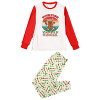 Porodica Podudaranje božićne pidžame Postavi božićni bivolski plastični prut tiskani dječji djeci-odrasli-kućni