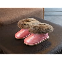 Ymiytan djevojke otporne na plišane plišane zimske čizme za snijeg ružičasta 6