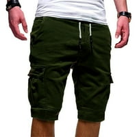 Umitay Workhout Shorts Muški muški ljetni povremeni na otvorenom Casual Patchwork džepovi Kombinezone Sportske alatne hlače