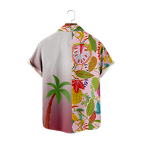 Anime 3D Print Beach Hawaiian Summer Short rukava Streetwear
