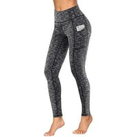 Akiigool Yoga gamaši plus veličina za žene ženske joge hlače sa džepovima, visoki struk Work Works Bootleg