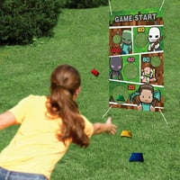 Pixel Miner za izradu stila Igre s vrećicama od pasulja, piksela za izradu video igrama za zabavu za unutarnju bacanju na otvorenom, bager pasulja Baner za djecu Uređivanje naklonosti