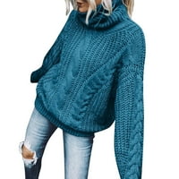 Ženske kornjače dugih rukava pulover dugih rukava kabeli džemperi mekani skakač veliki muškarci džemperi